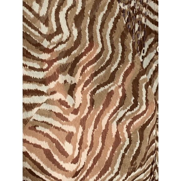 Multiples Women's Brown Animal Print Pullover Tunic Blouse Top Plus Size 1X - Picture 4 of 8